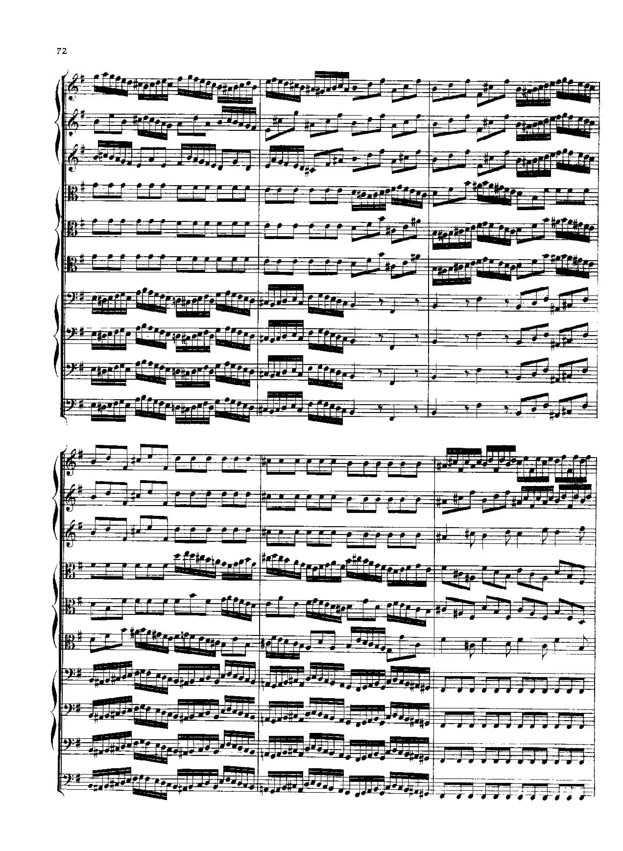 勃兰登堡第三协奏曲（弦乐合奏总谱）