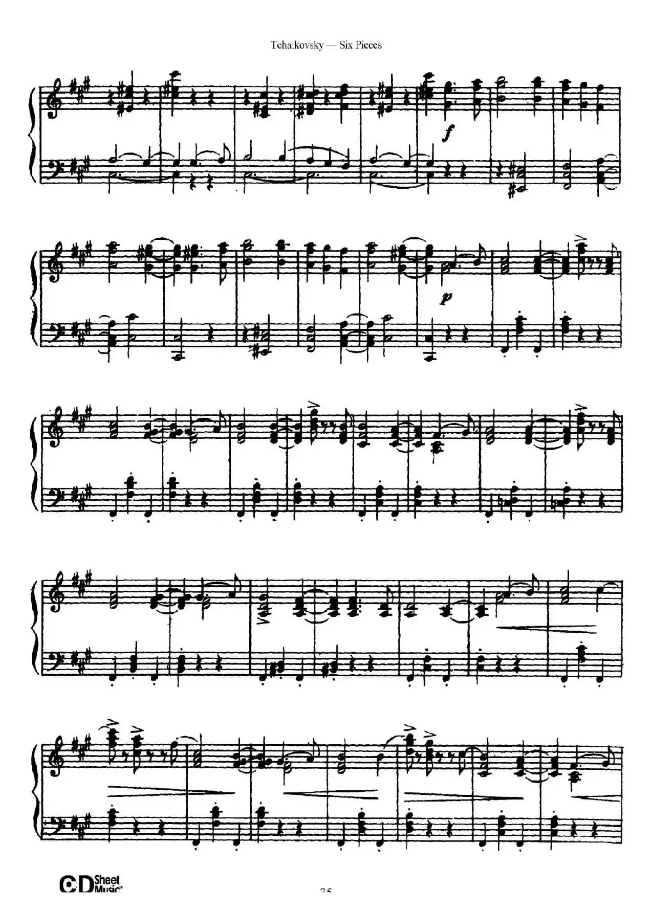 Six Pieces Op.51(6首小品·4b)