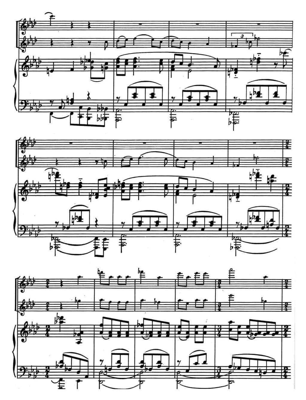 来自俄罗斯的2首长笛二重奏和1首长笛二重奏配钢琴伴奏