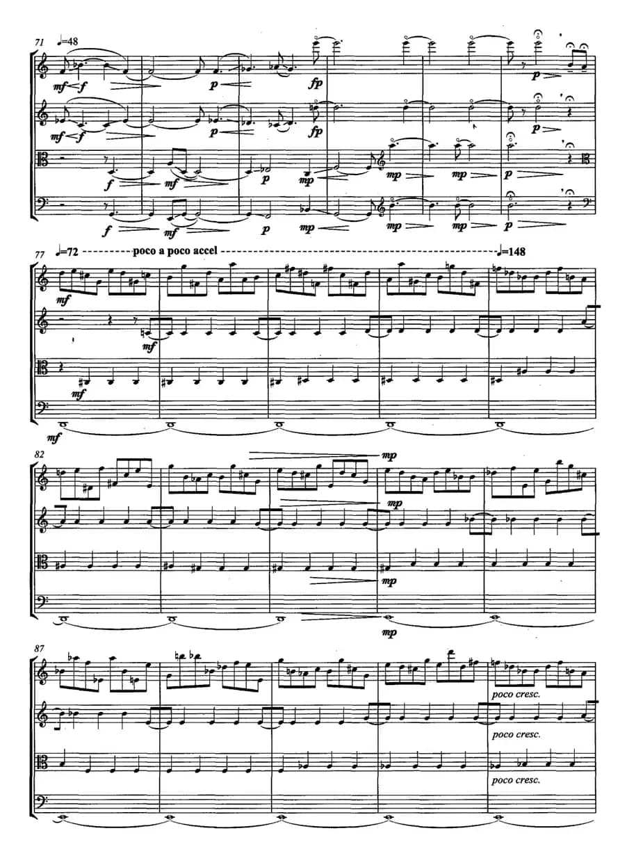 远讯（第二弦乐四重奏）