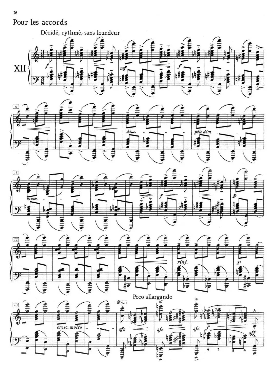 德彪西12首钢琴练习曲（12 和弦练习v1.0 accords）