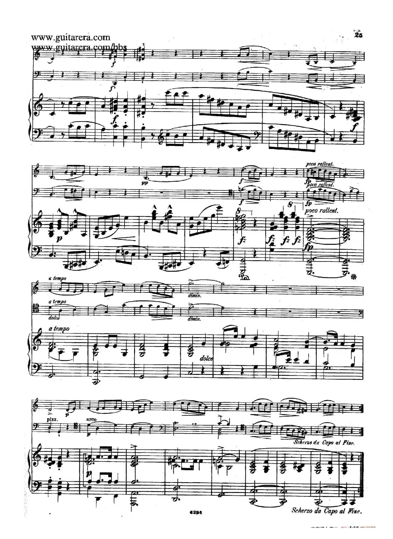 Piano Trio in g Minor Op.8（g小调钢琴三重奏）