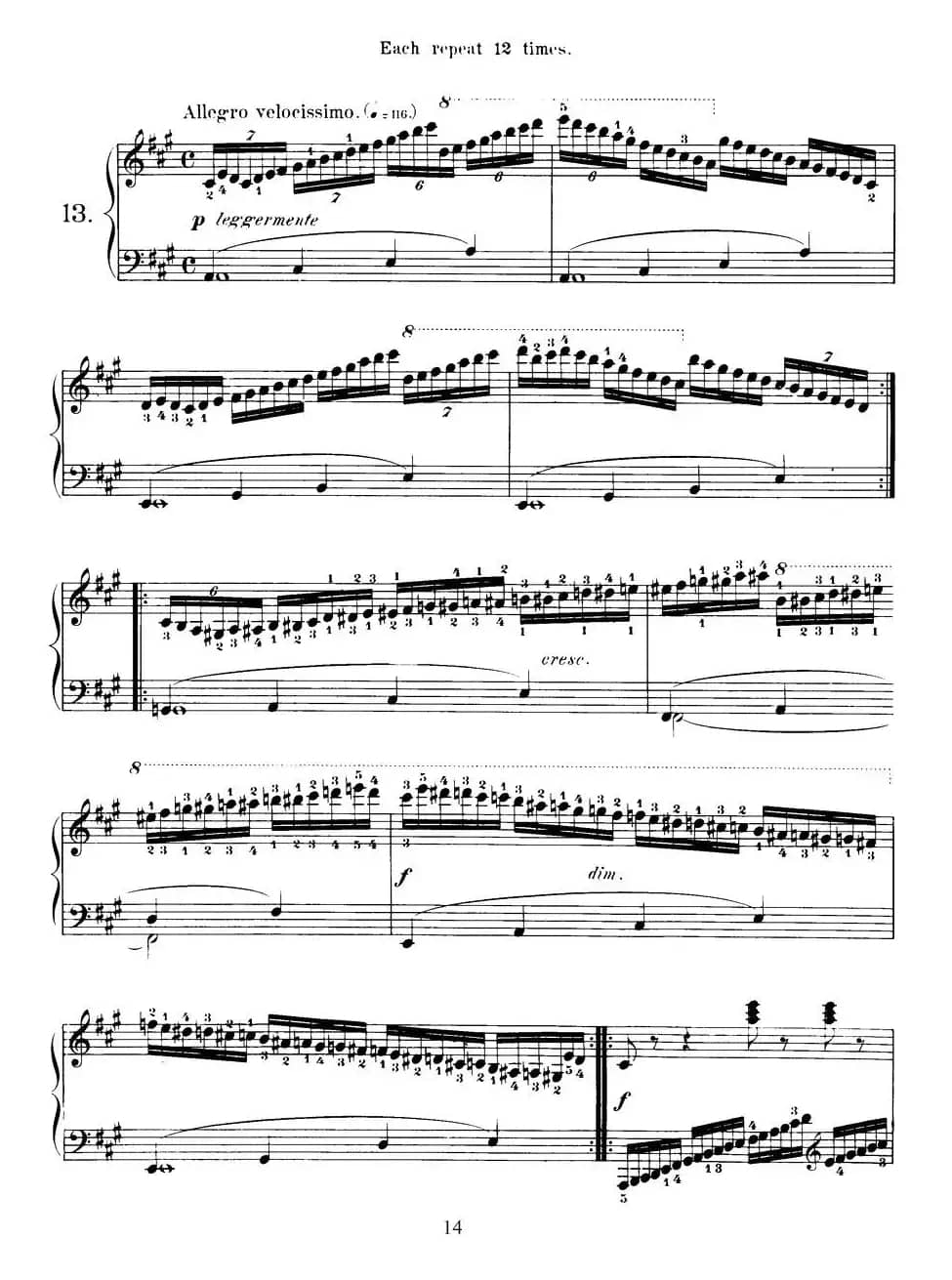 Czerny - 40 Daily Exerci Op.337（11—15）（40首日常训练曲）
