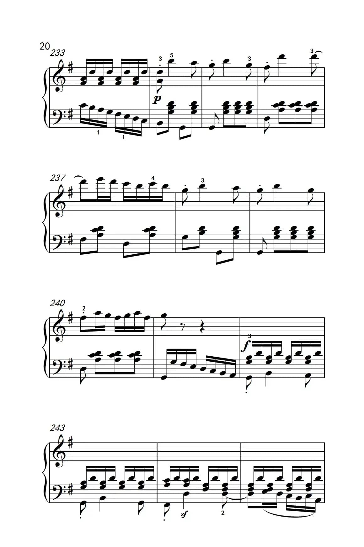 第九级2.G大调奏鸣曲 第一乐章 Op.31 No.1（中央音乐学院 钢琴（业余）考级教程 7-9级）