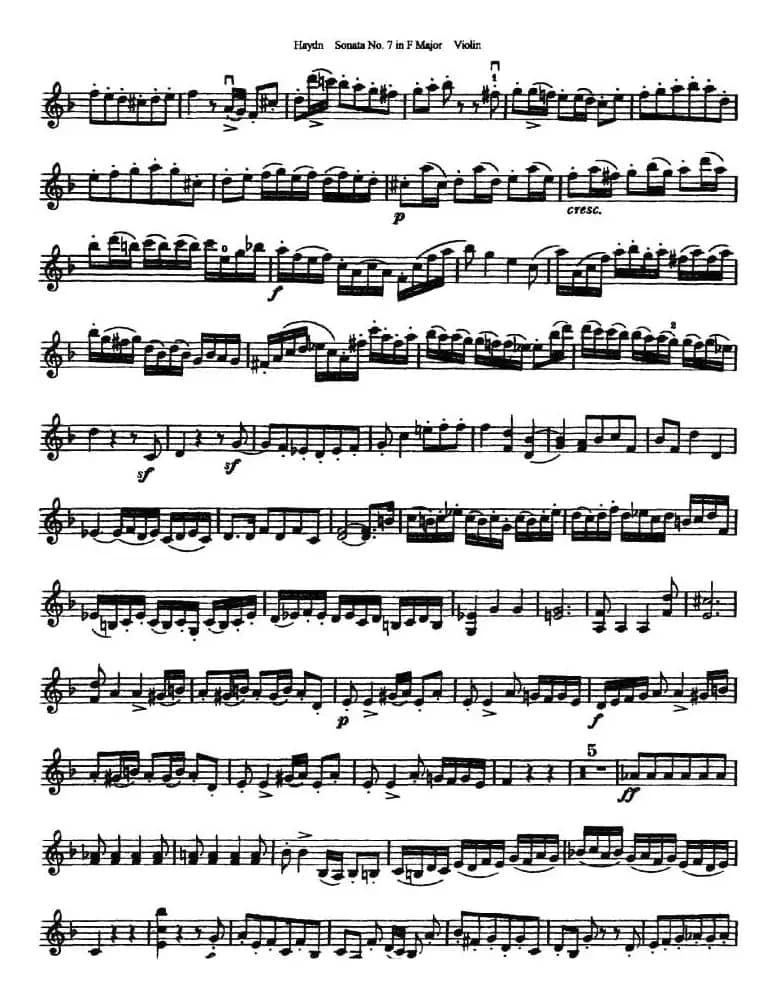 Soata No.7 in F Major