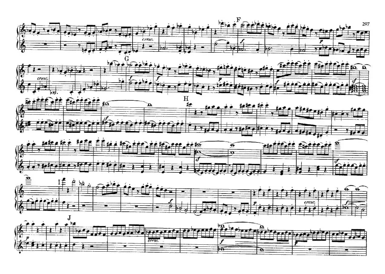 String Quartet No.9 in C Major Op.59-3 - 4 Hands（C大调第九弦乐四重奏·四手联弹）