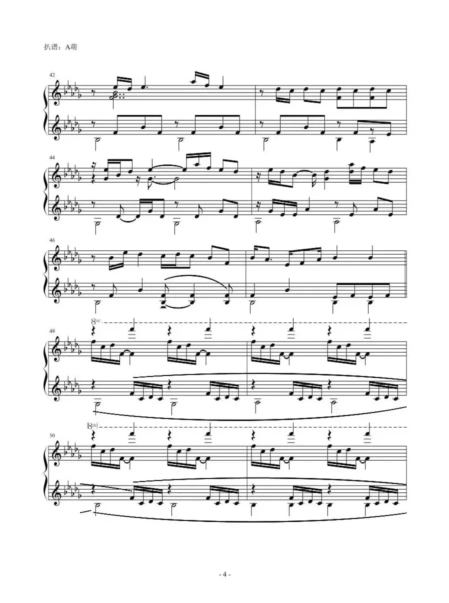 Luv Letter（双轨钢琴版）