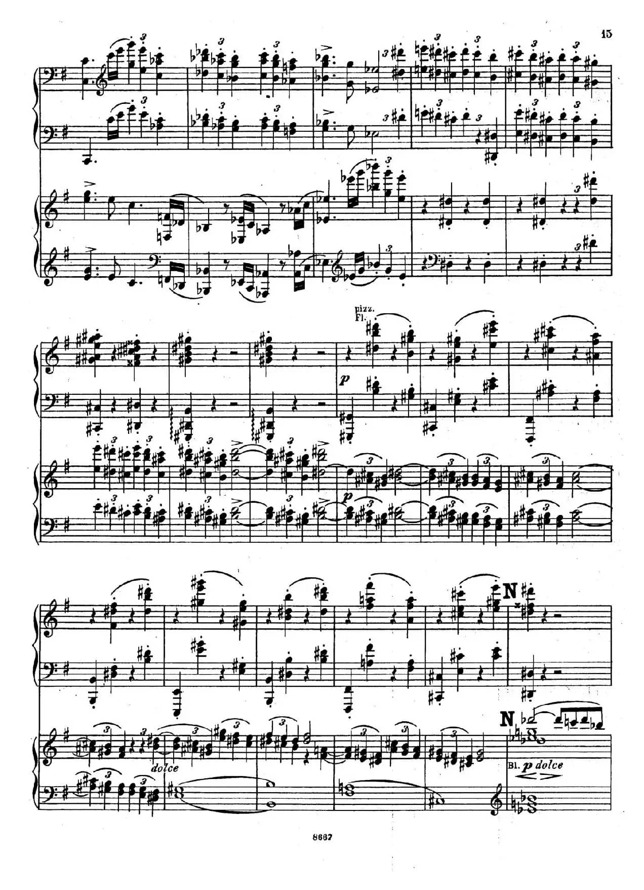 Symphony No.4 in e Minor Op.98（e小调第四交响曲·双钢琴）