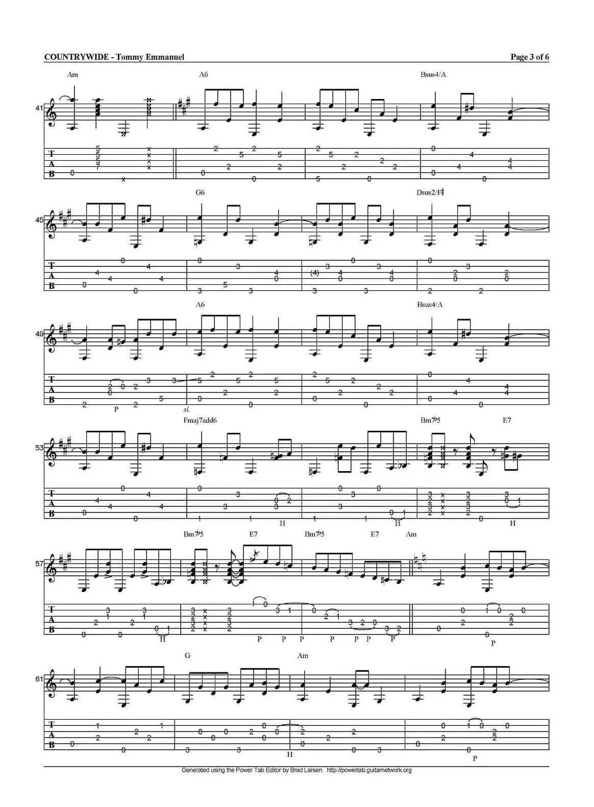 tommy emmanuel：countrywide（指弹吉他）