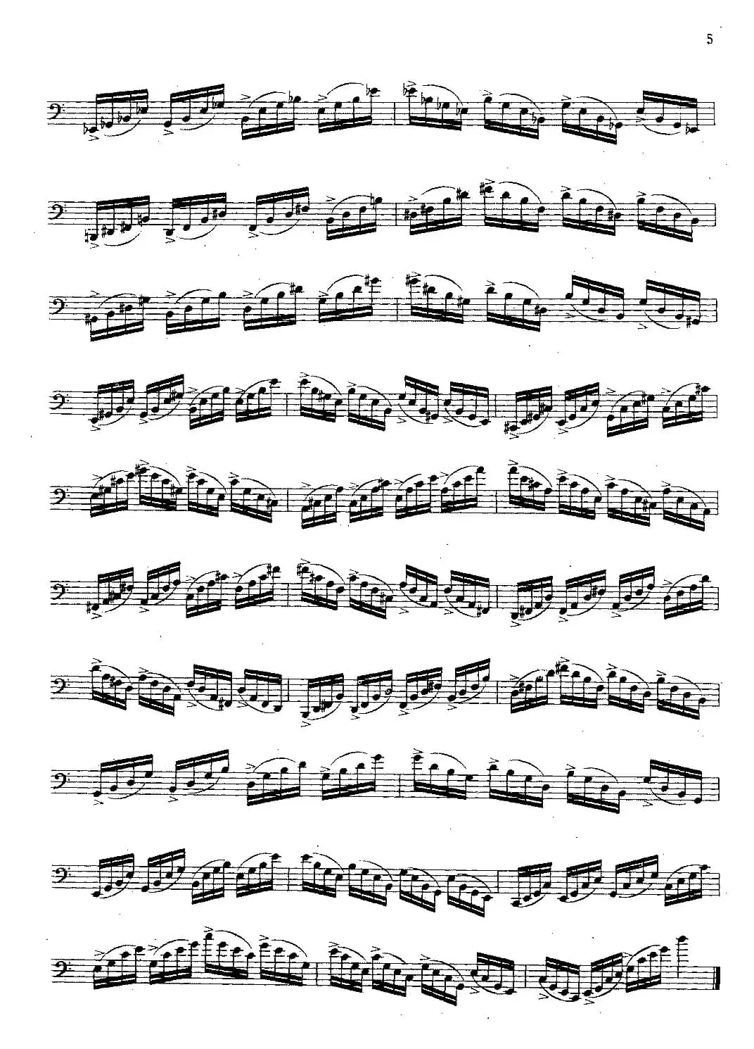 大管高级练习曲 第一部分 每日练习（1—10）