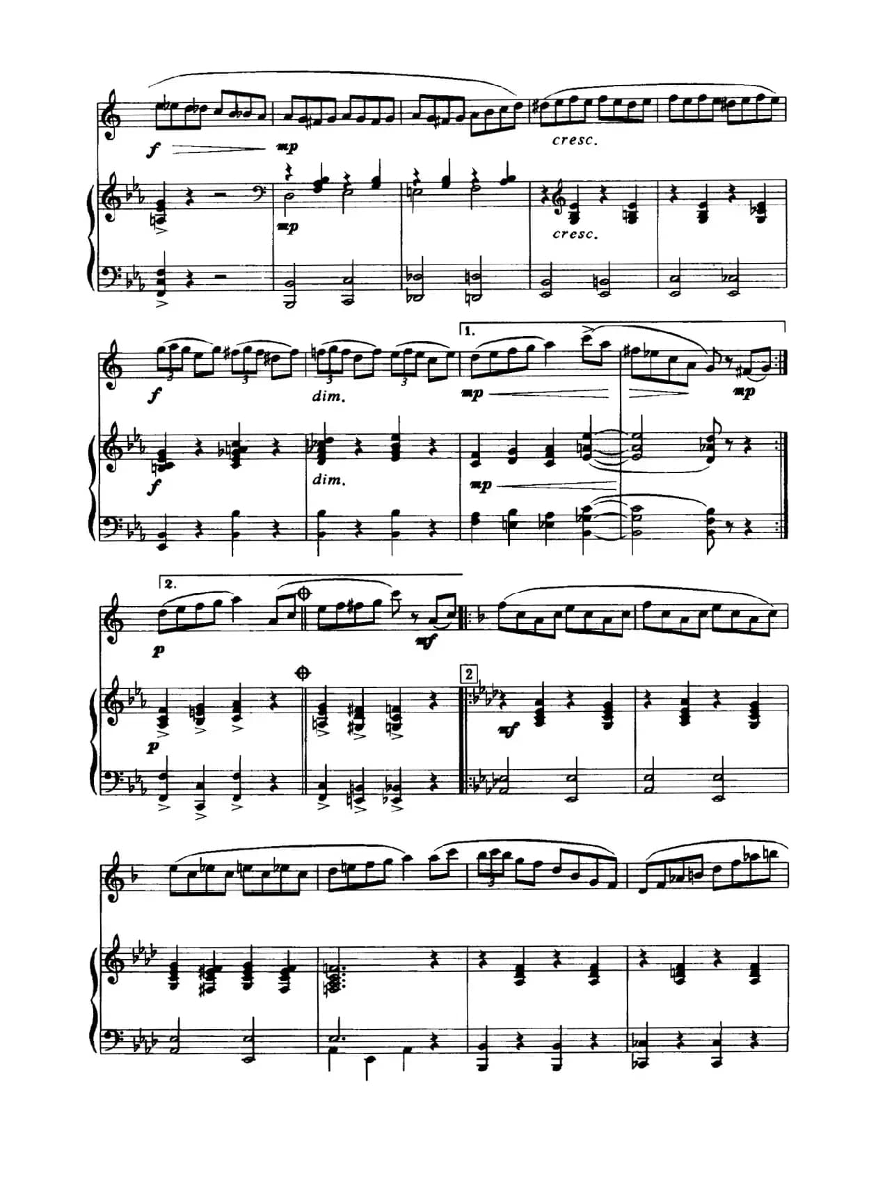 音乐会练习曲（中音萨克斯+钢琴伴奏）