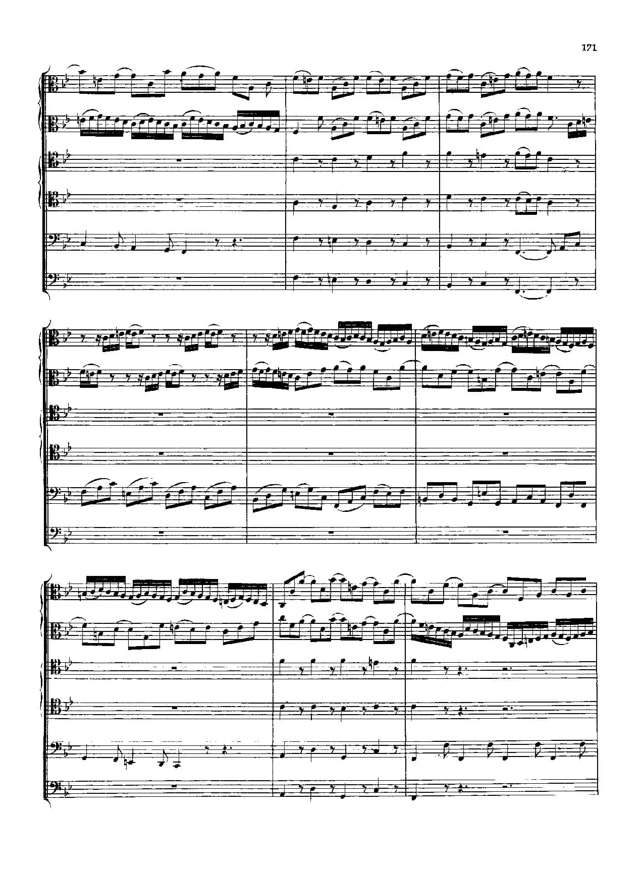 勃兰登堡第六协奏曲（弦乐合奏总谱）