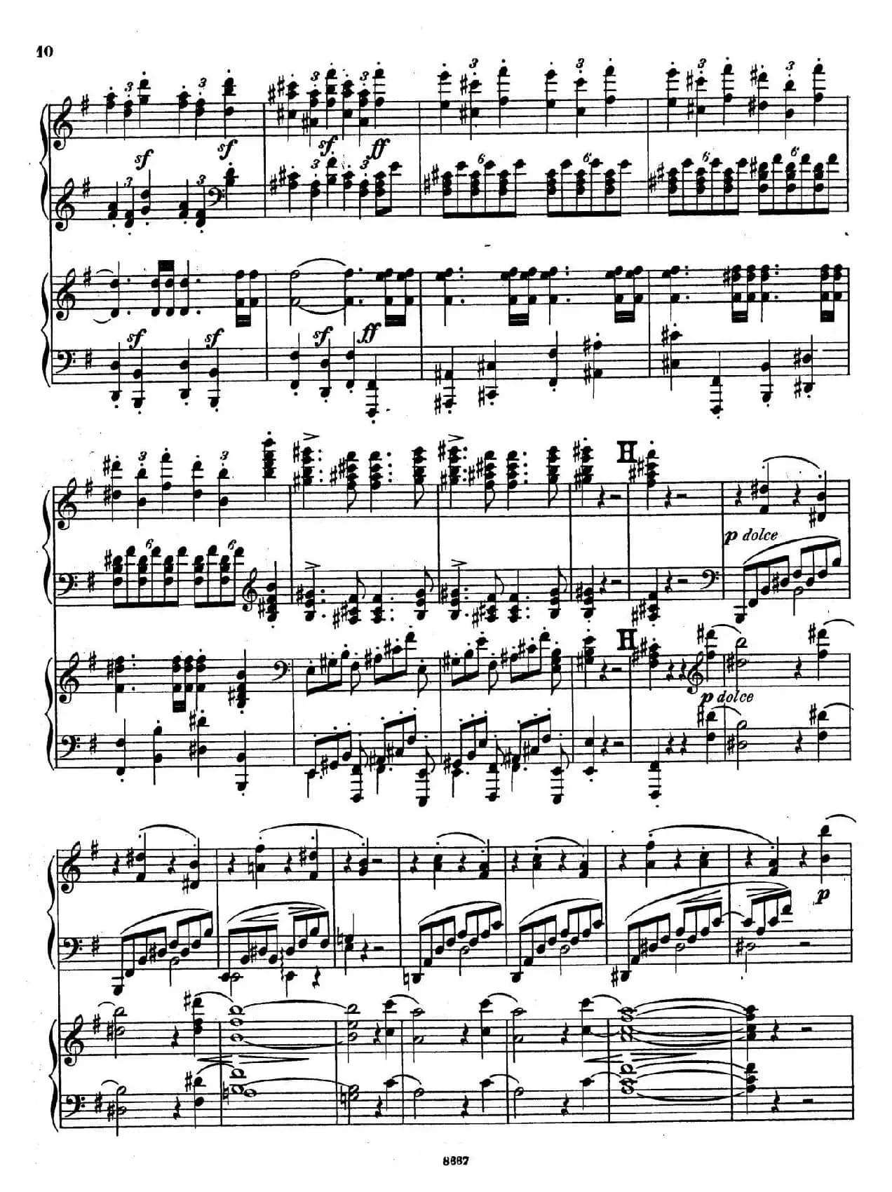 Symphony No.4 in e Minor Op.98（e小调第四交响曲·双钢琴）