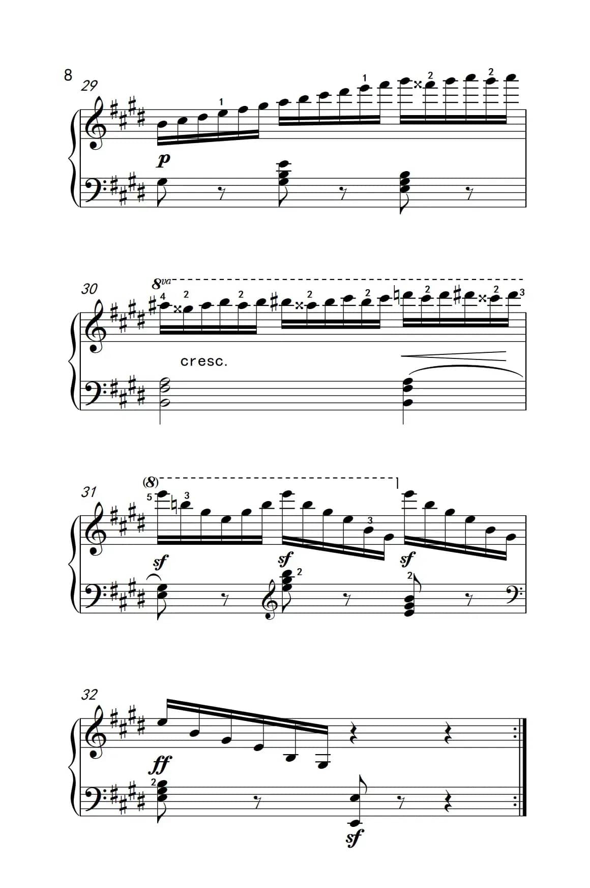 第七级3.练习曲（中央音乐学院 钢琴（业余）考级教程 7-9级）