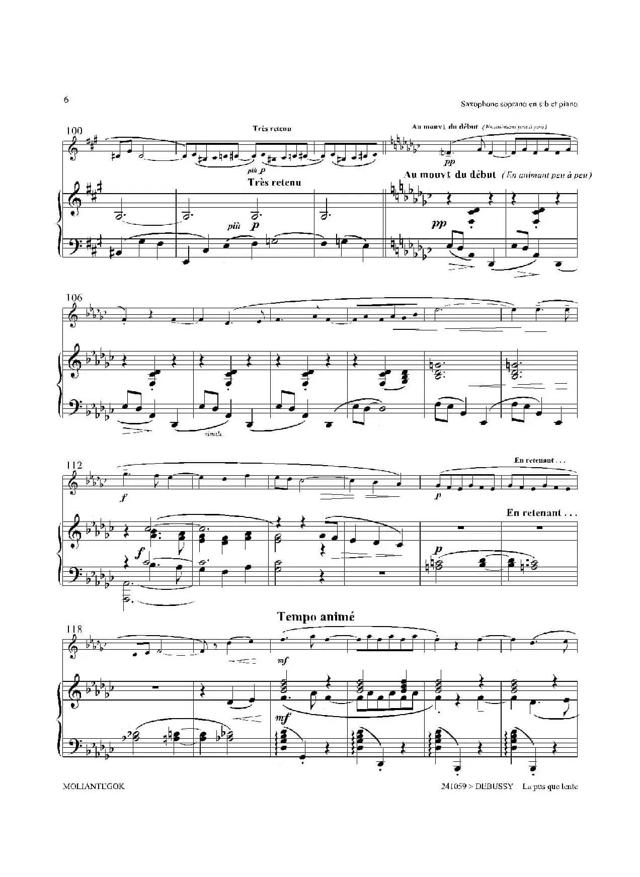 La pius que lente（缓慢地圆舞曲）（高音萨克斯+钢琴伴奏）