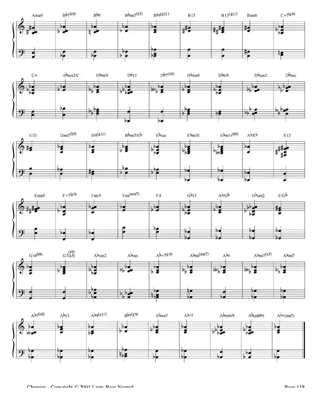 Changes（爵士乐和弦教材）（P101-125）
