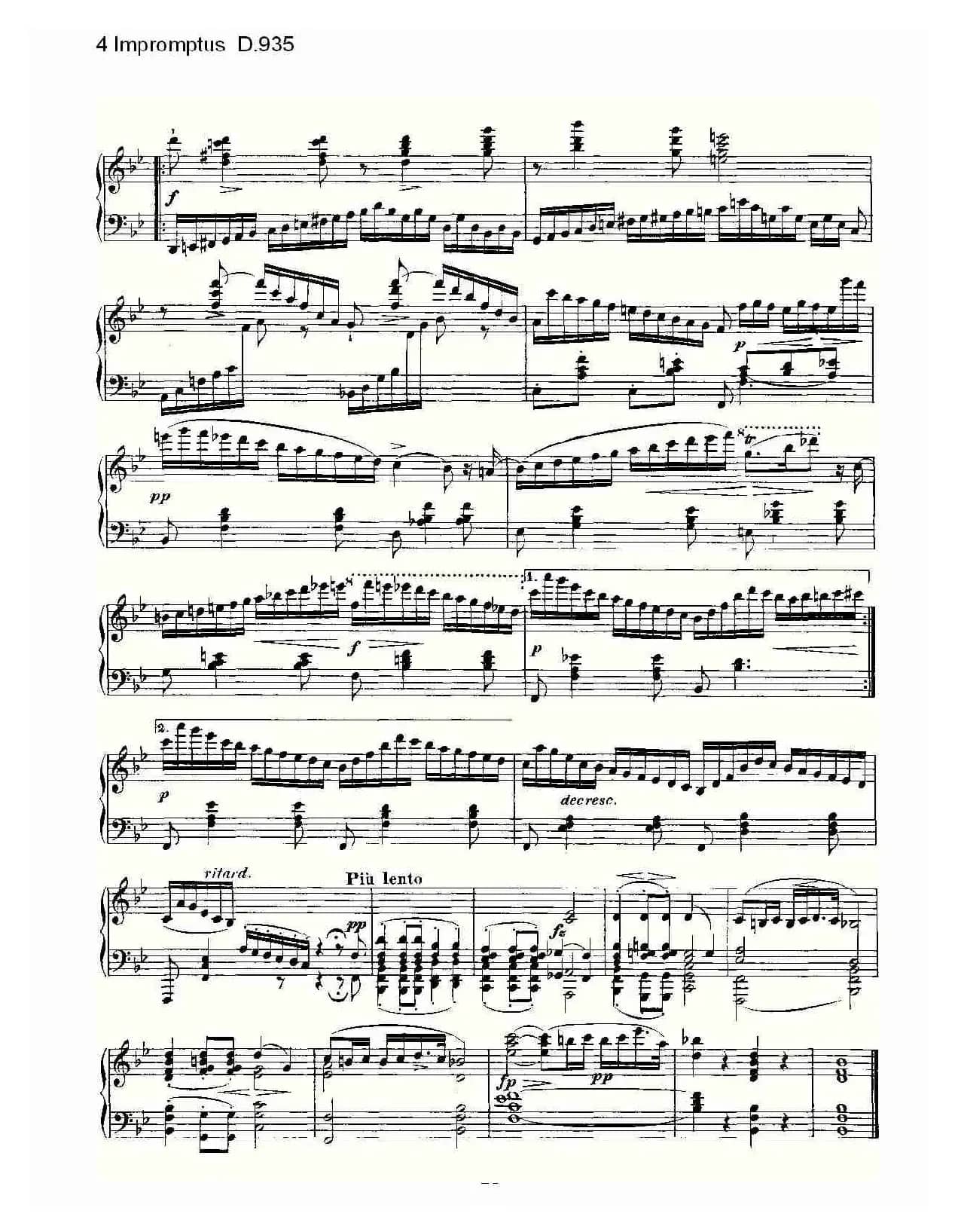 4 Impromptus D.935（4人即兴演奏D.935）