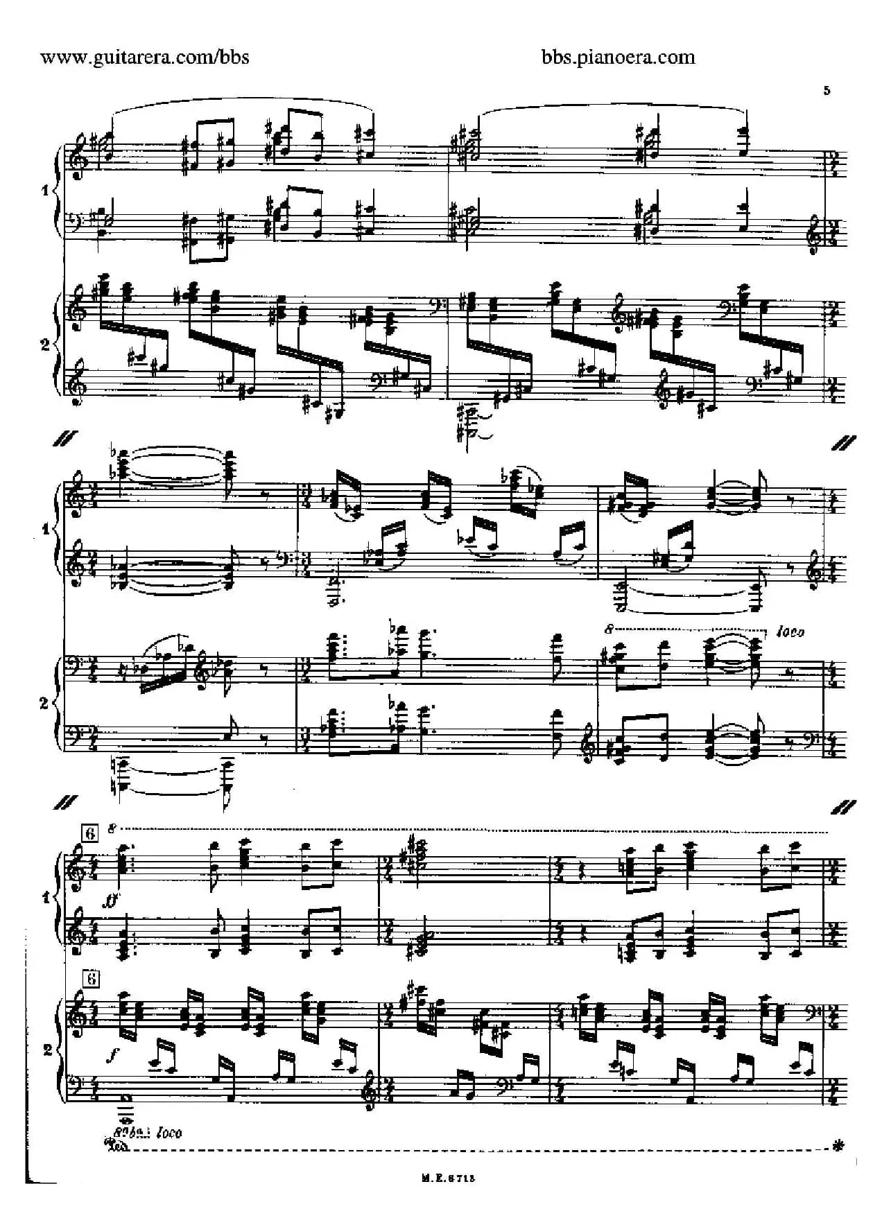 Sonata for Two Pianos（双钢琴奏鸣曲）