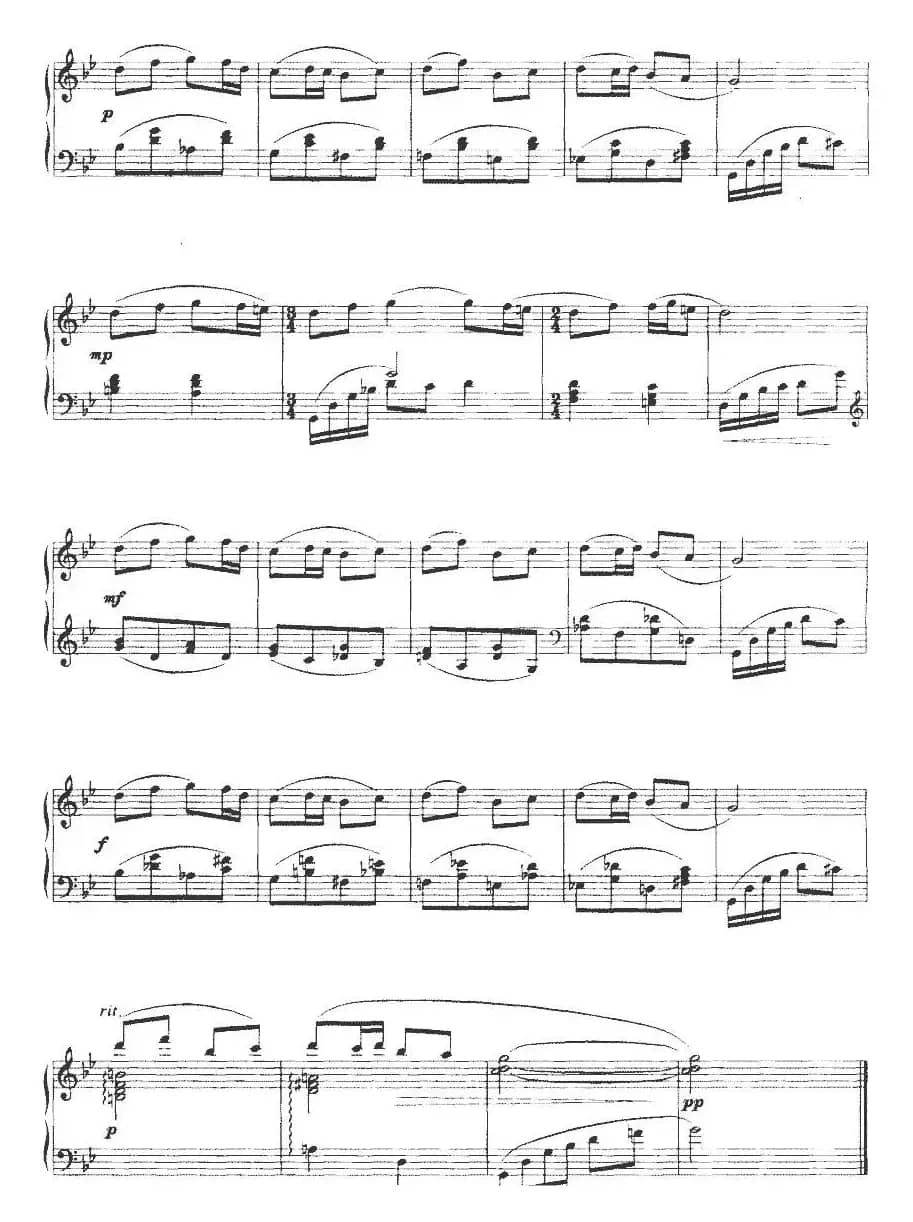 中国民歌钢琴小曲四首：1.在那遥远的地方（青海民歌）