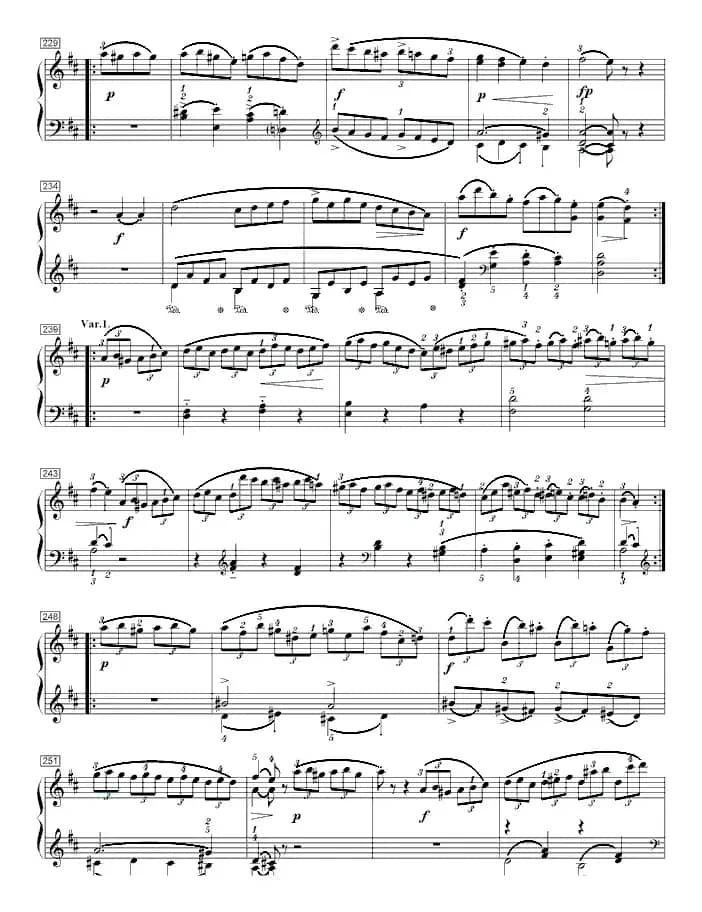 莫扎特D大调钢琴奏鸣曲K.284