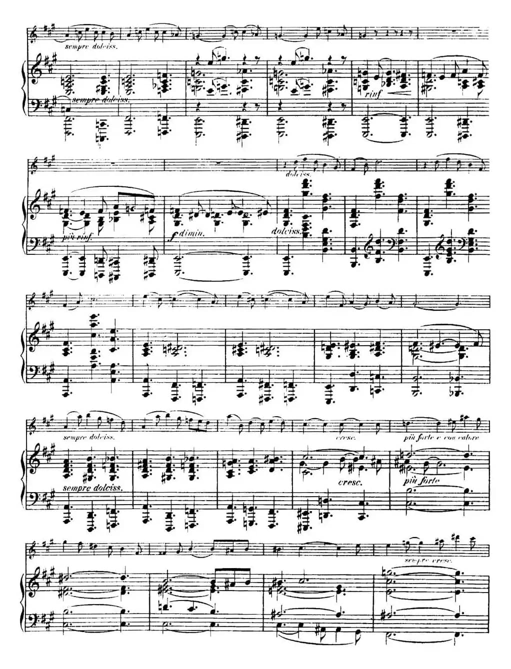 法朗克《A大调小提琴奏鸣曲》（I）（小提琴+钢琴伴奏）