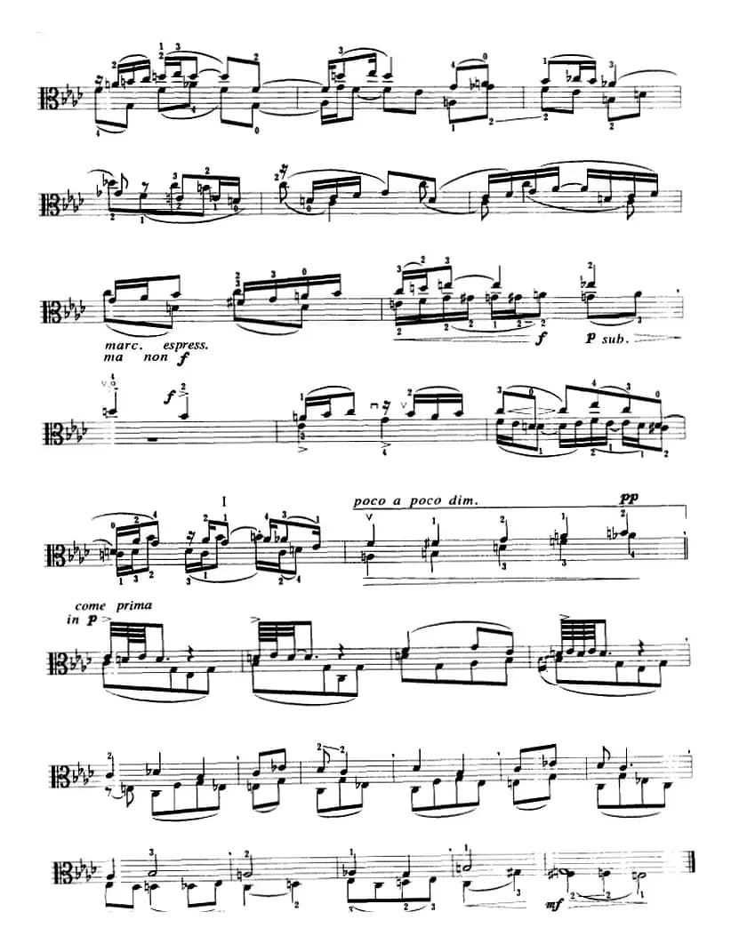 悲歌（中提琴）