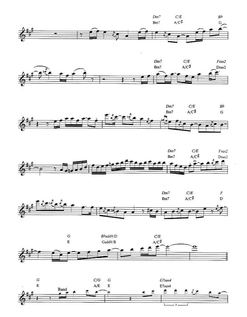 Dave Koz - Castle of dreams（原版中音萨克斯谱）