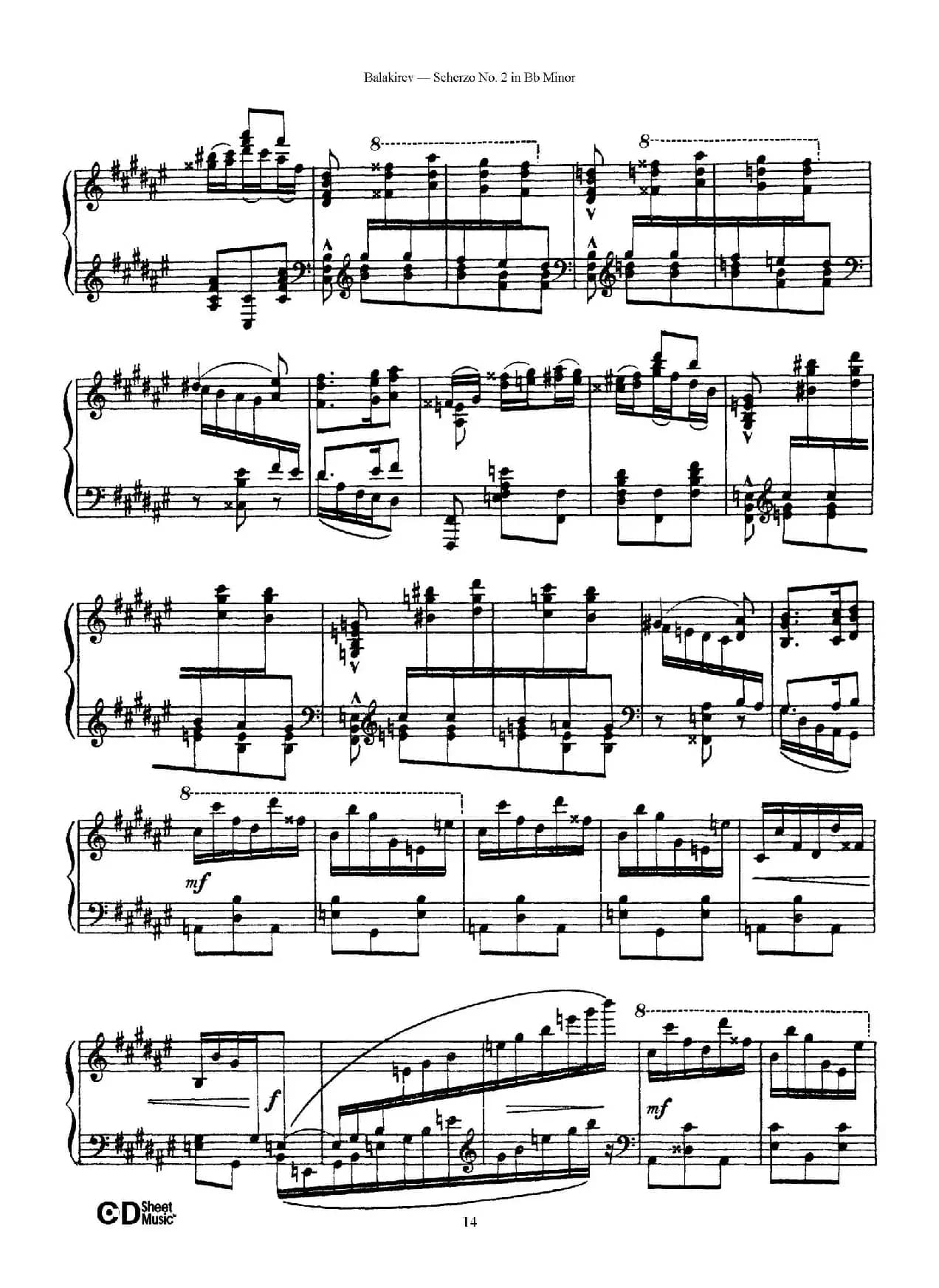 Scherzo No.2 in B-flat Minor（降b小调第二谐谑曲）