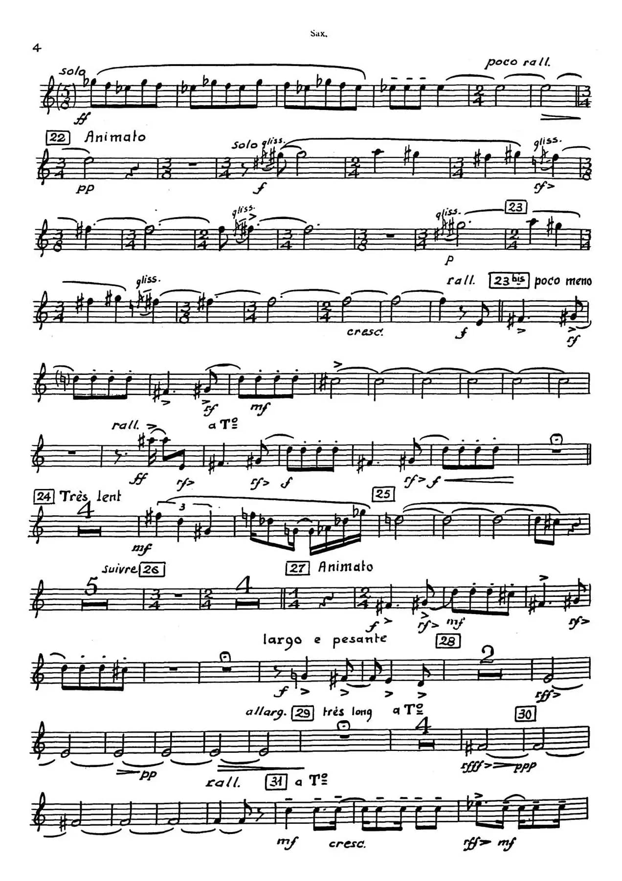 Nonetto（中音萨克斯分谱）