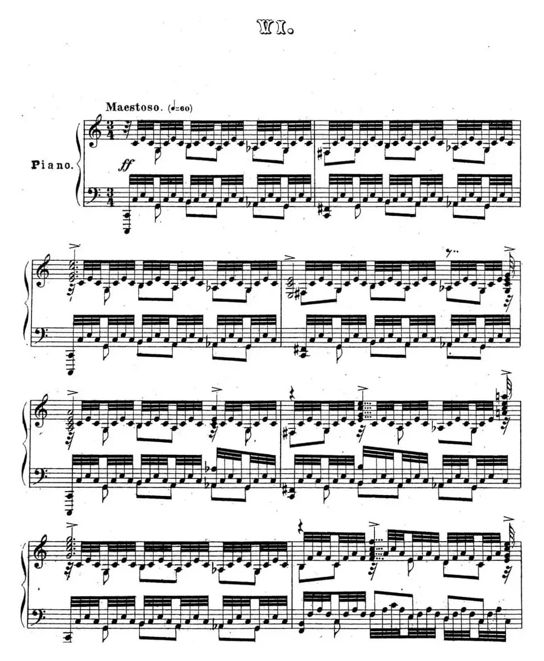 拉赫玛尼诺夫 音乐瞬间 Op.16 No.6 C大调