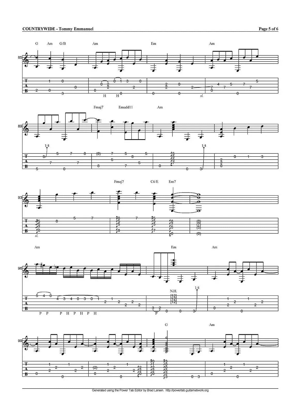 tommy emmanuel：countrywide（指弹吉他）