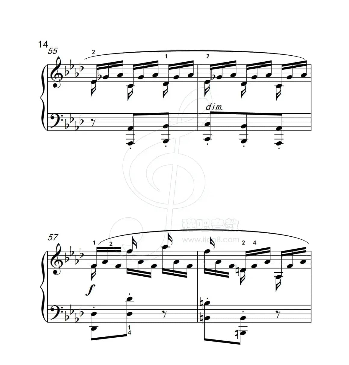 练习曲 57（克拉莫钢琴练习曲60首）