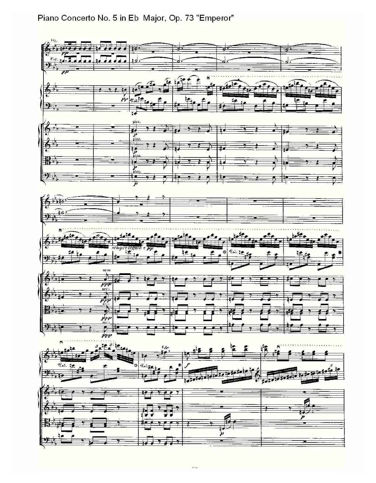 Eb大调钢琴第五协奏曲 Op.73“皇帝”第三乐章