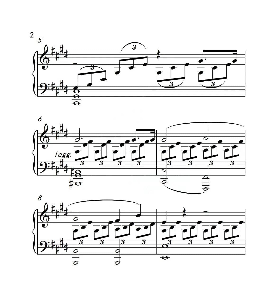 第六级 奏鸣曲（中国音乐学院钢琴考级作品1~6级）