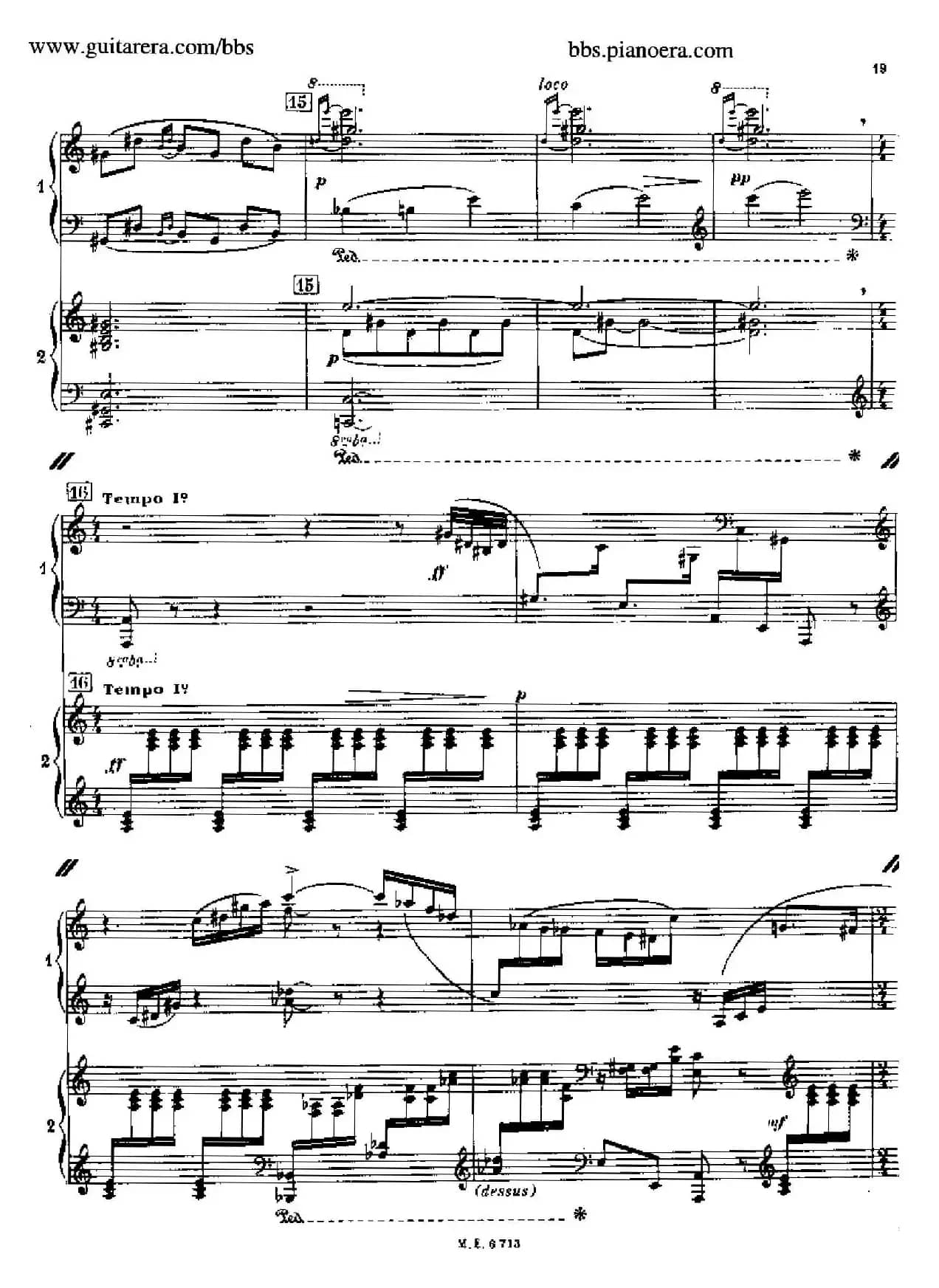 Sonata for Two Pianos（双钢琴奏鸣曲）