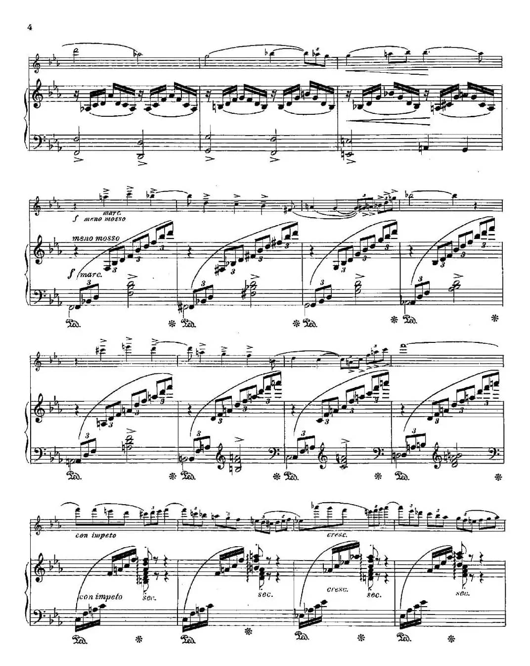 Le Calme（Op.57 No.1）（长笛+钢琴伴奏）