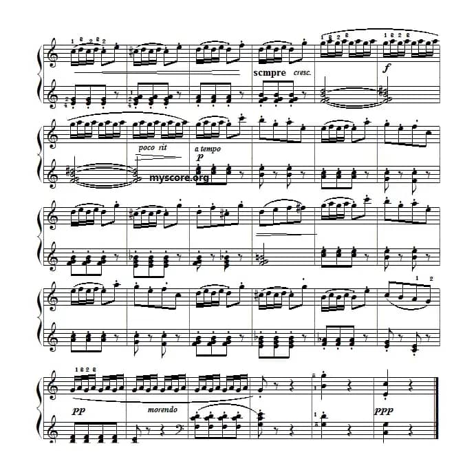 考级初级曲目:小诙谐曲