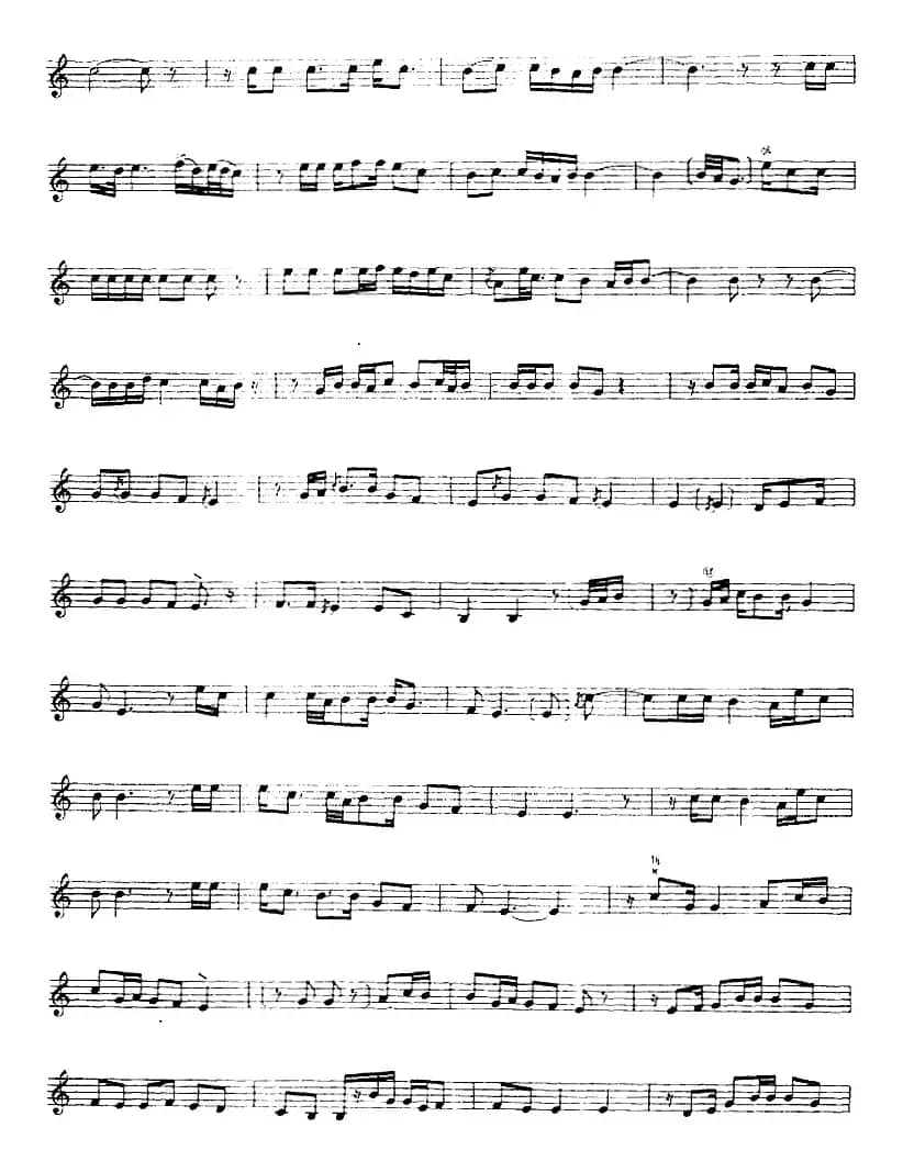 十二木卡姆：Ⅷ 乌夏克木卡姆 368——378（主旋律谱）