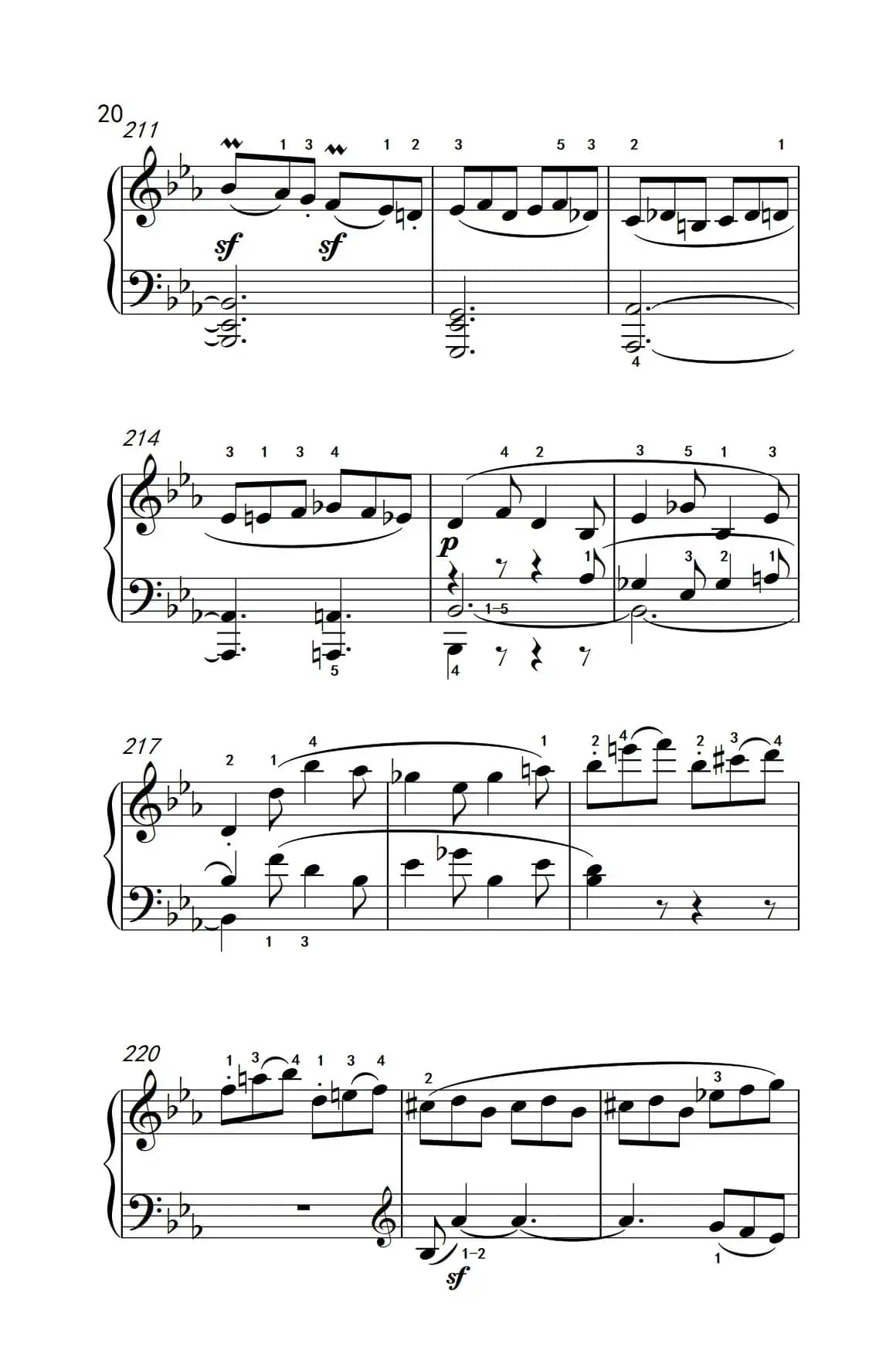 奏鸣曲 Opus 7 第一乐章（贝多芬奏鸣曲集 2）