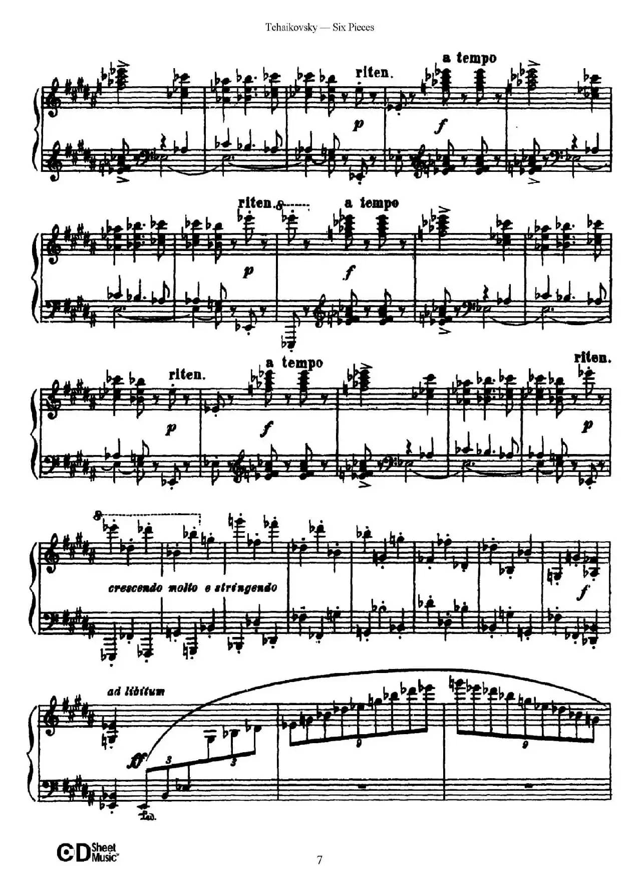 Six Pieces Op.51（6首小品·1）