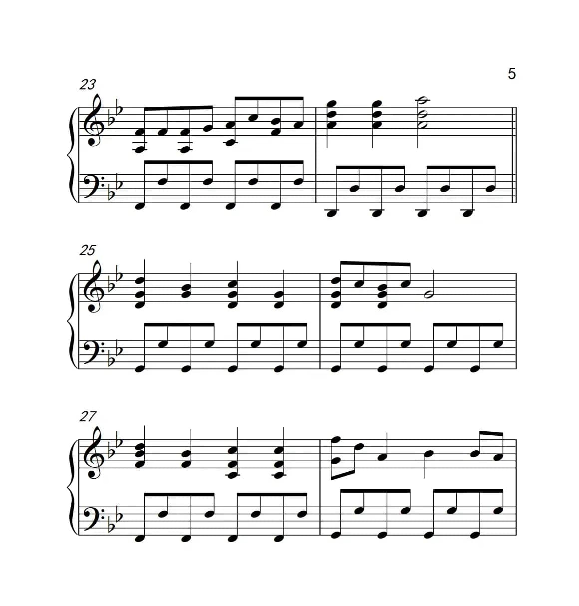 小苹果（《弹吧音教》制谱版）