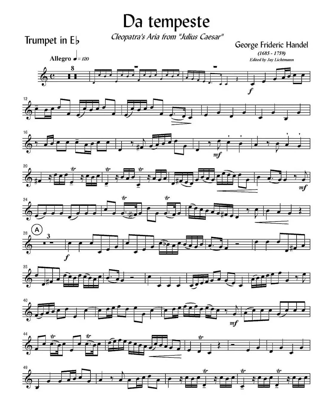 Da tempeste（小号）