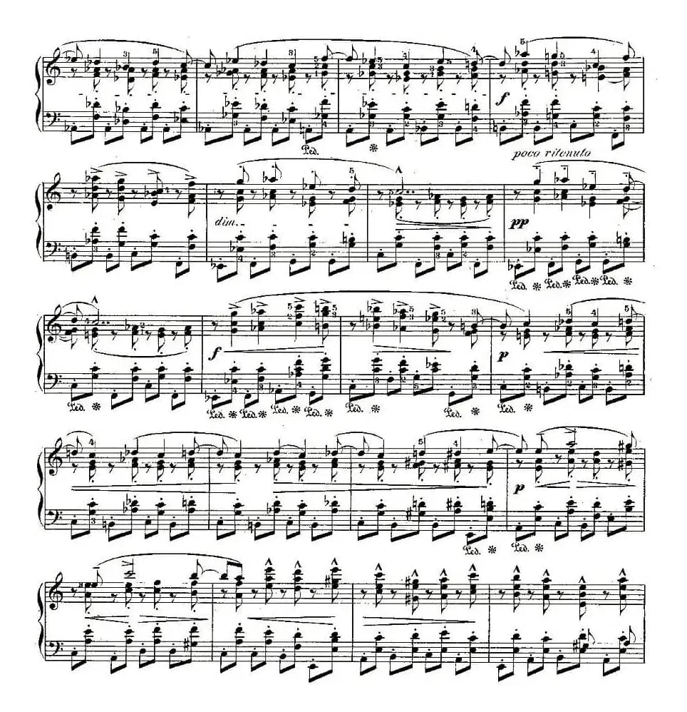 肖邦钢琴练习曲，Op.25之四