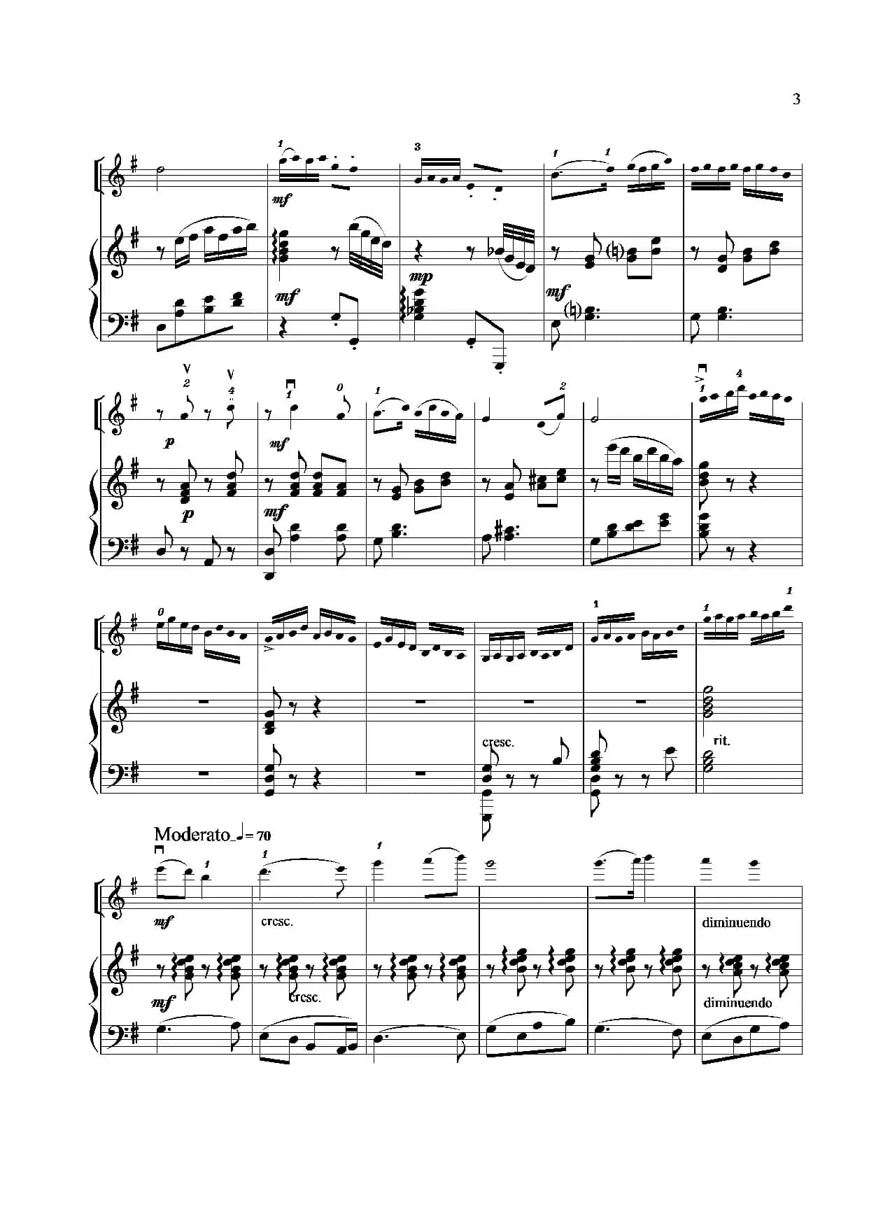 扑蝶舞曲（小提琴独奏+钢琴伴奏）