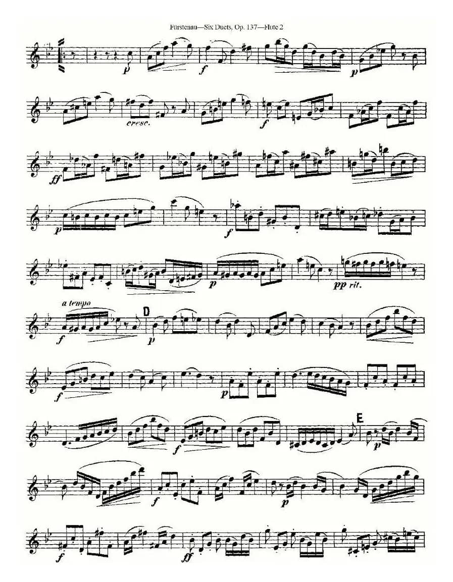 Six Duets, Op.137 之五（二重奏 六首作品 137号）