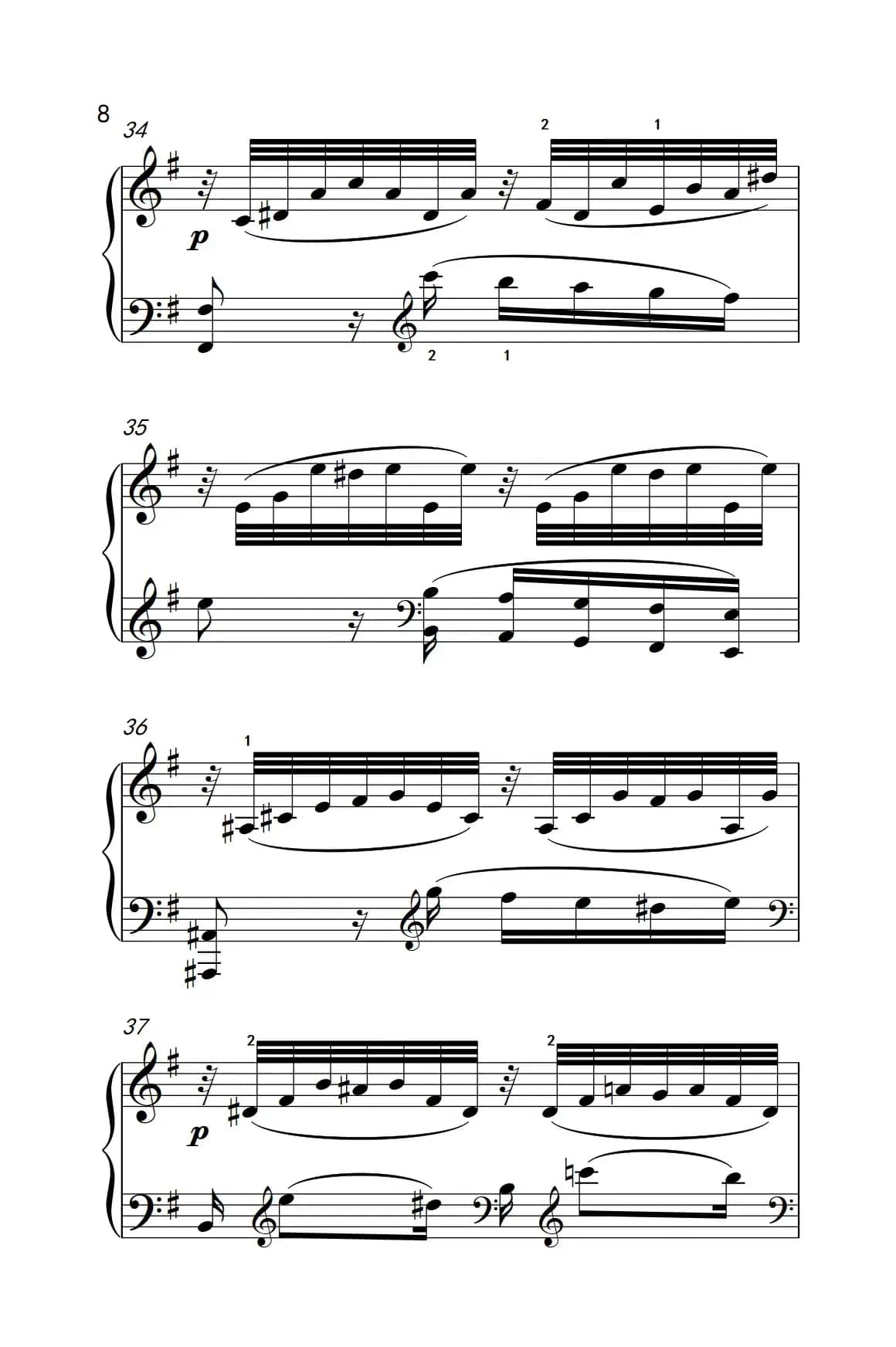 奏鸣曲 Opus 2 Nr.3 第二乐章（贝多芬奏鸣曲集 1）