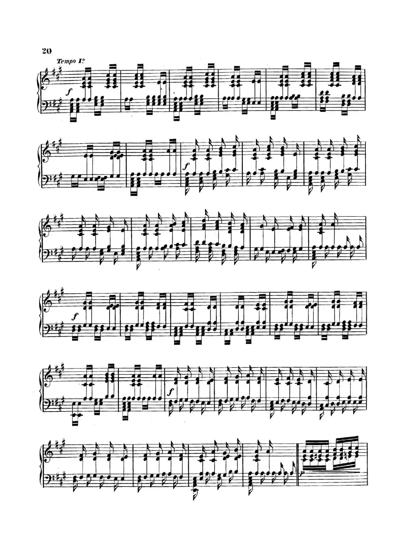 Variations on Yankee Doodle from Miscellenies Op.93（扬基嘟得主题变奏曲）