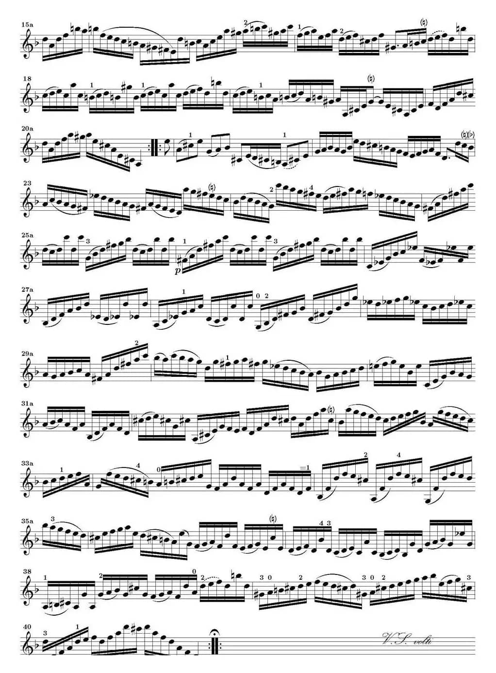 Bach Sonata BWV1004（无伴奏小提琴组曲）