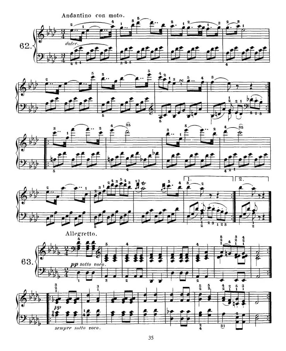 Czerny - 100 Progressive Studies Op.139（58—68）