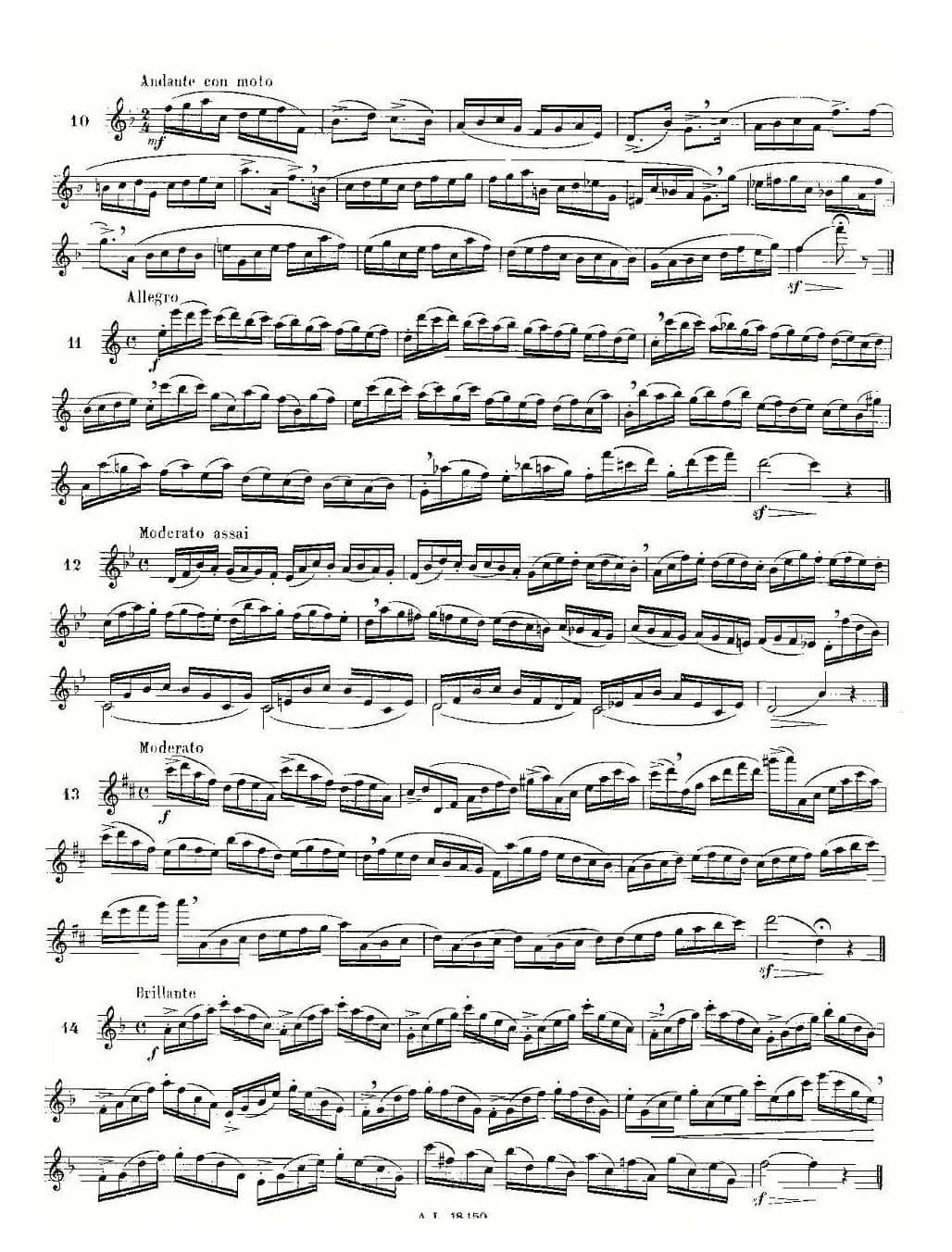 moyse - 100首练习曲之1—14